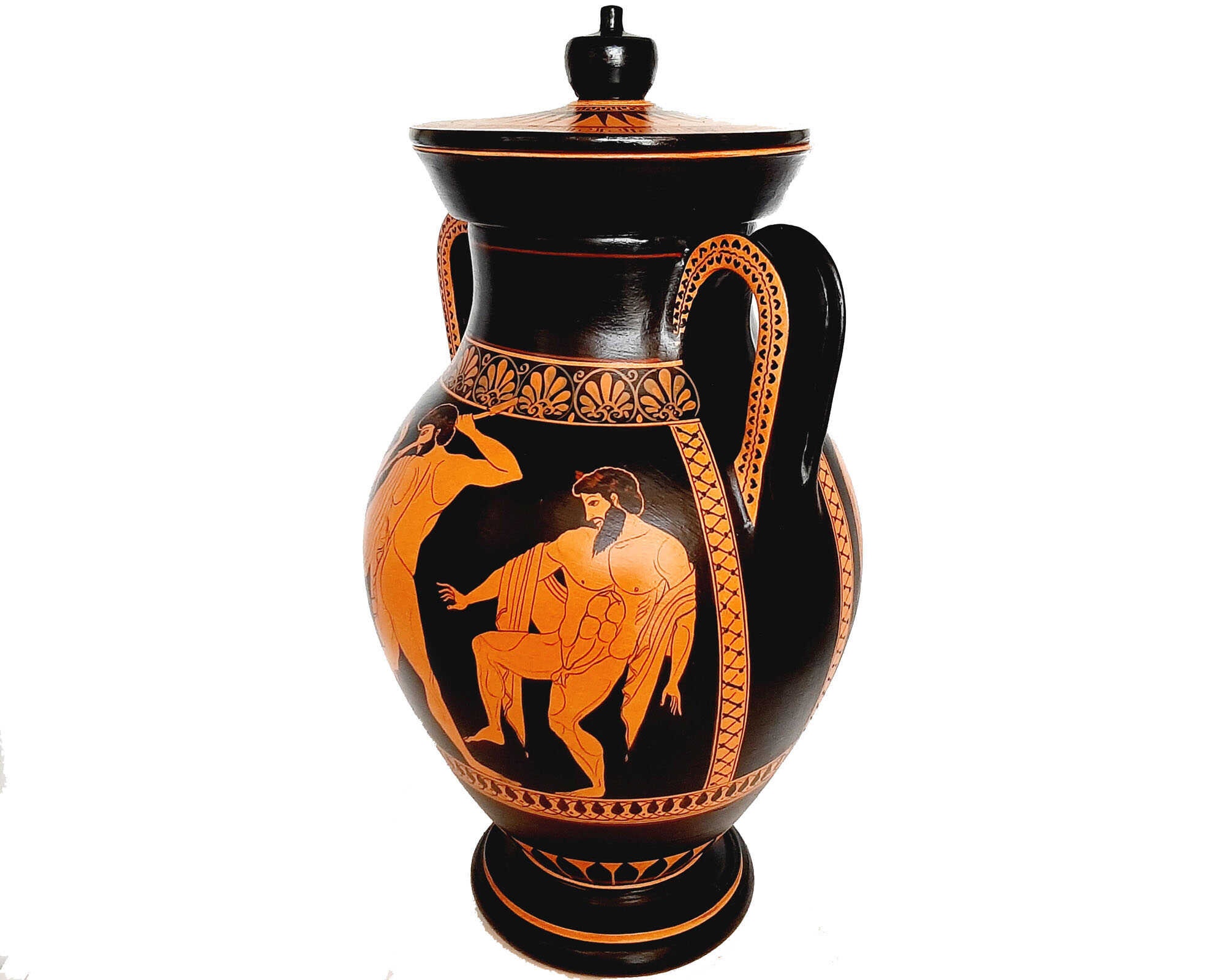 Red Figure Pottery Vase Replicas 45cmarming of Hectorpriam Etsy