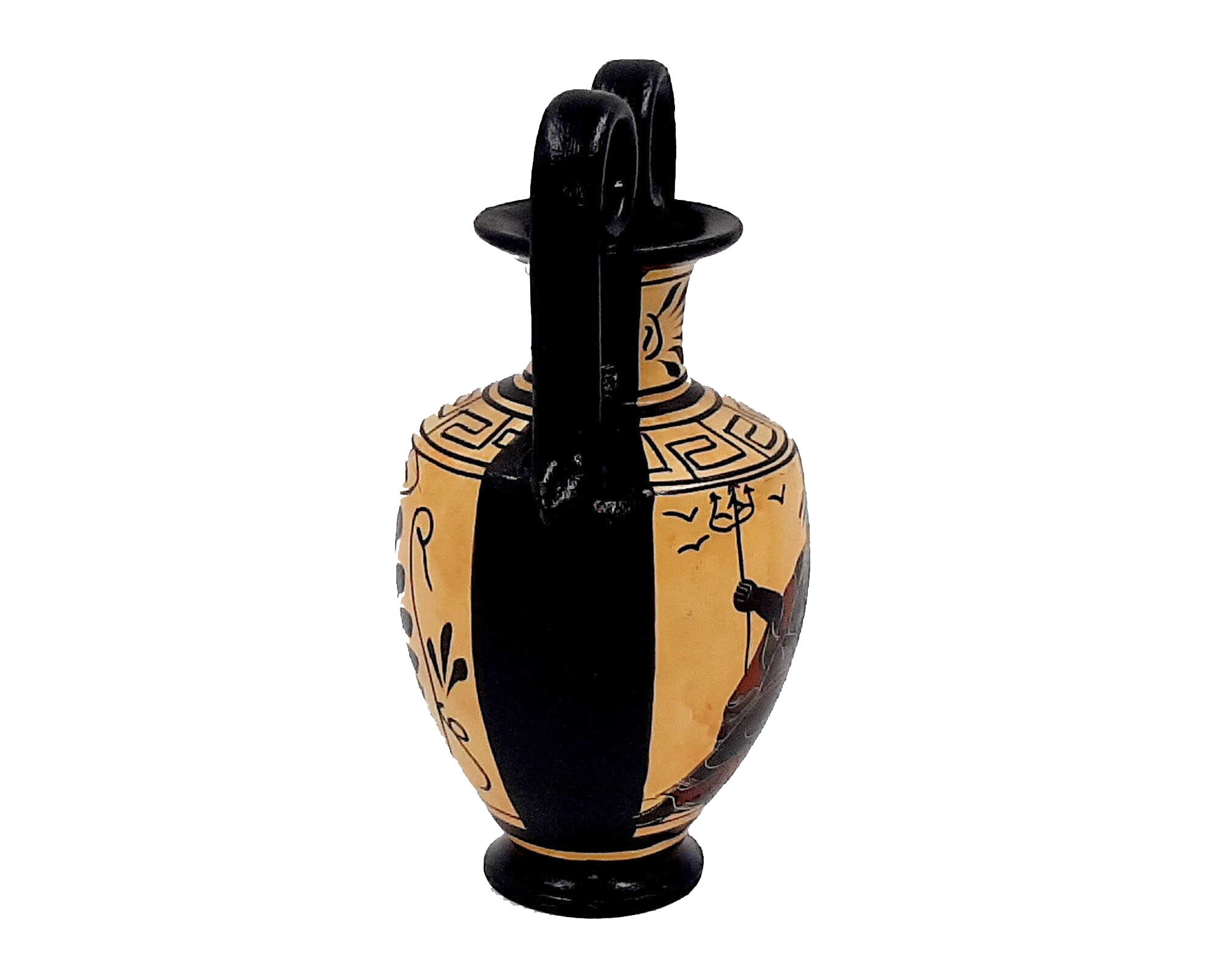 Set of 2 Black Figure Vases 13cmancient Greek Potteryshows Etsy