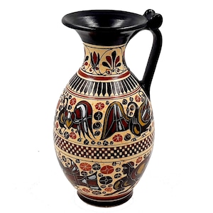 Greek Vase Oinochoe 26cm,Corinthian art,Ancient Greek Pottery