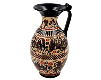 Greek Vase Oinochoe 26cm,Corinthian art,Ancient Greek Pottery