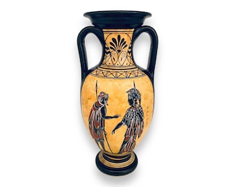 パンドラの箱型セラミック壺 - 古代ギリシャ陶器 - 希望の女神神話装飾