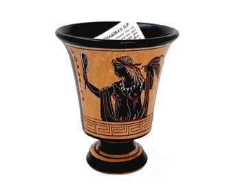 Pythagorean cup,Greedy Cup 11cm,Black Figure painting, shows Goddess Aphrodite