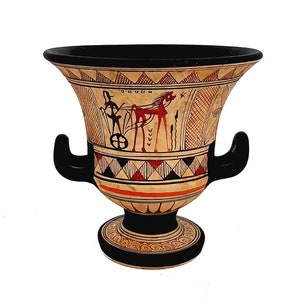 Geometric Krater 11cm,Ancient Greek Pottery
