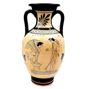 Antik Deko Aufdruck Griechische Deko Bemalt Terracottas OLYMPIA