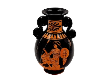 ギリシャ陶器、クラテル花瓶、黒像式陶器、古代ギリシャ花瓶、アキレス