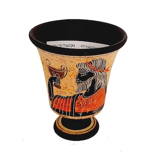 Pythagorean cup,Greedy Cup 11cm ,Shows God Dionysus