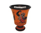 Pythagorean cup,Greedy Cup 11cm,Orange background shows God Poseidon