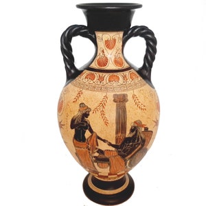 Goddess Aphrodite with Ares,Hephaestus with thetis,Greek Pottery Vase Amphora 46cm