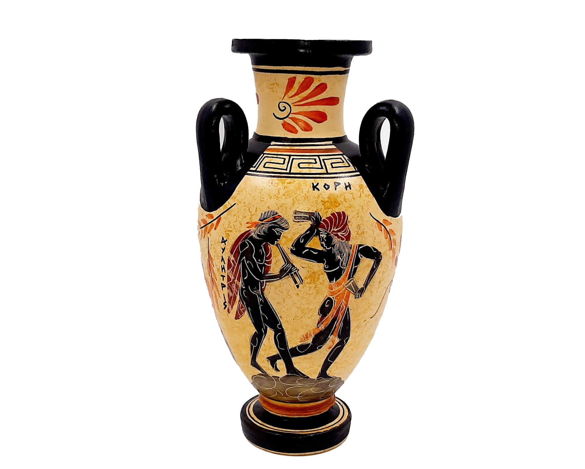 Ancient Greek Amphora 22cm, Showing God Ares and Goddess Aphrodite - Etsy, image size:2000x1602