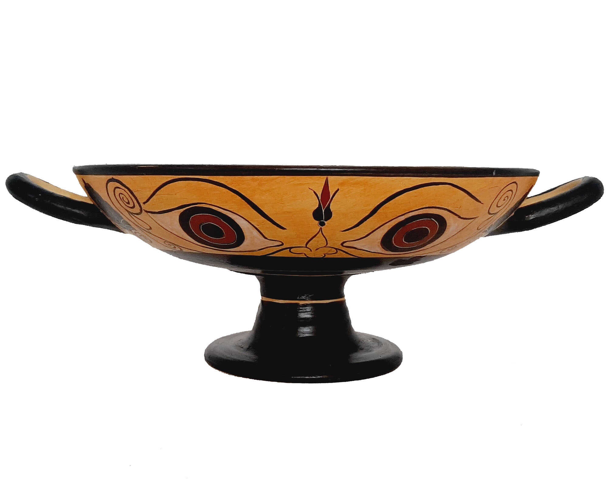 Black Figure Pottery Eye Kylix 20cmowl in the Middle Etsy