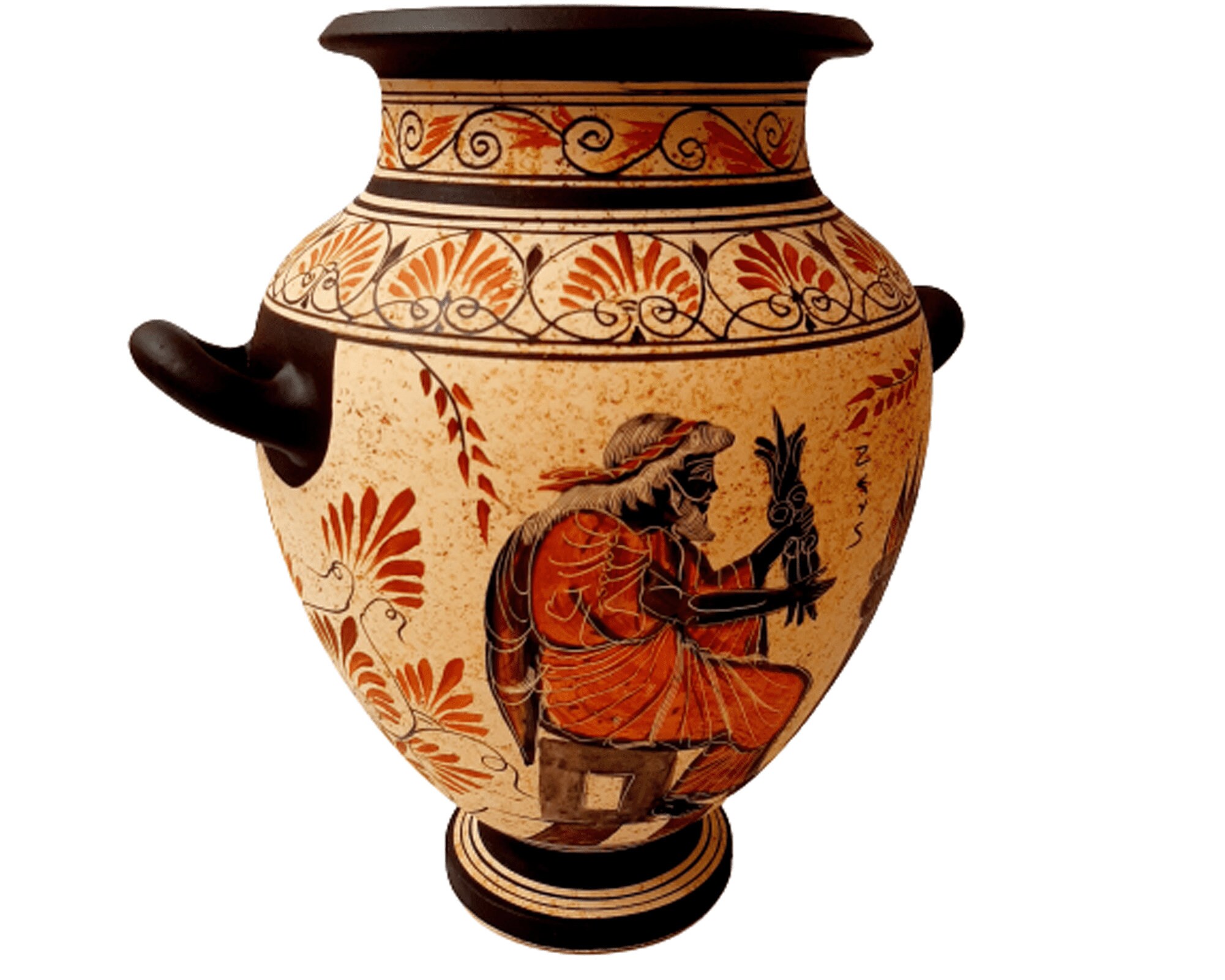 Greek Stamnos 26cmancient Greek Potteryshows God - Etsy