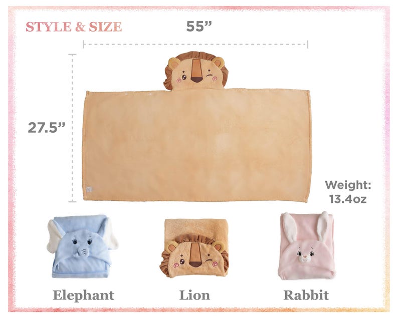 a picture of a stuffed animal pillow with measurements