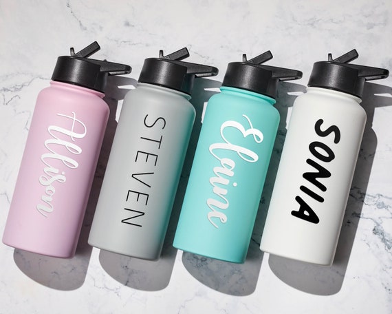 Custom Gym Bottle Insulated Water Bottle With Straw Personalized Birthday  Gift for Best Friend Sports Gift Christmas Gift for Women 