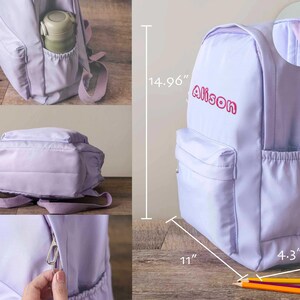 New Mom Gift, Personalized Toddler Backpack, Baby Backpack, Backpack for Kids, Embroidered Backpack for kids, Toddler Gift Custom image 6