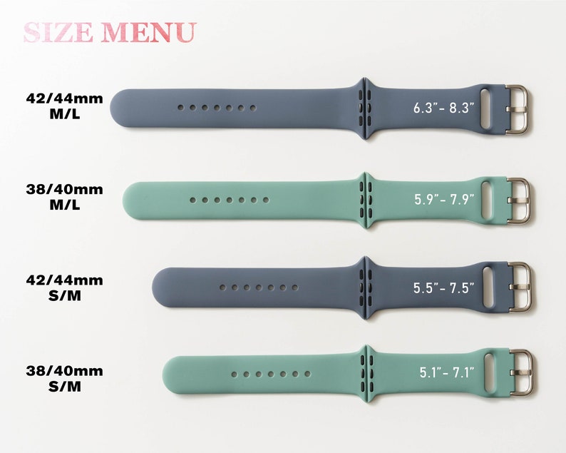 Floral Silicone Watch Band Personalized Mint Watch Band Engraved Watch Band Birthday Gifts for Best Friend Christmas Gift for Women image 4