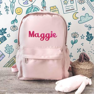 New Mom Gift, Personalized Toddler Backpack, Baby Backpack, Backpack for Kids, Embroidered Backpack for kids, Toddler Gift Custom image 9