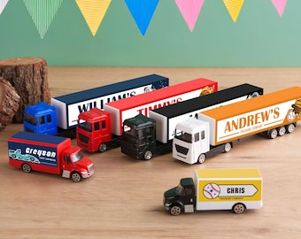 Custom Toy truck, Baby Boy Gift, New Dad Gift, Personalized Toy Truck, Gift for Toddler, Toy Truck with name, Children Birthday Gift