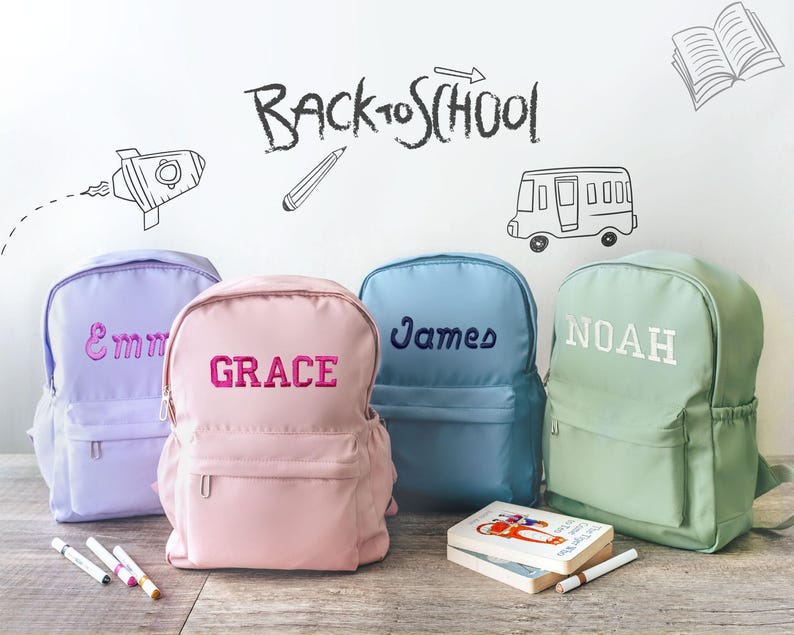 New Mom Gift, Personalized Toddler Backpack, Baby Backpack, Backpack for Kids, Embroidered Backpack for kids, Toddler Gift Custom image 8