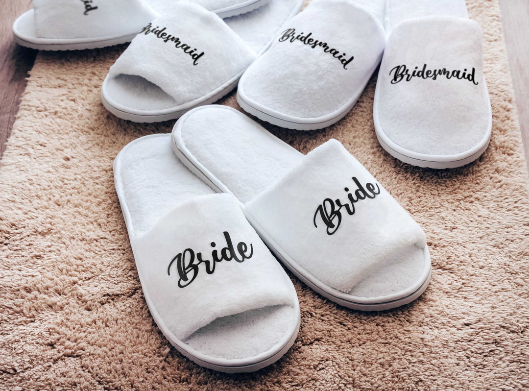 bridal party slippers