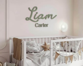 Acrylic Name Sign for Nursery, New Mom Gift, Personalized Kids Room Wall Art, Baby Gift, Modern Acrylic Letters, Baby Shower Decoration