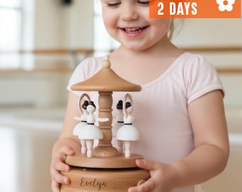 Personalized Musical Box - Custom Engraved Wooden Music Box With Name