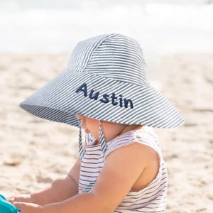 Personalized Toddler Sun Hat, New Mom Gift, Baby Sun Hat, Custom Baby Sun Hat, Baby Shower Gift, Embroidered Baby Bucket Hat, Baby Gifts