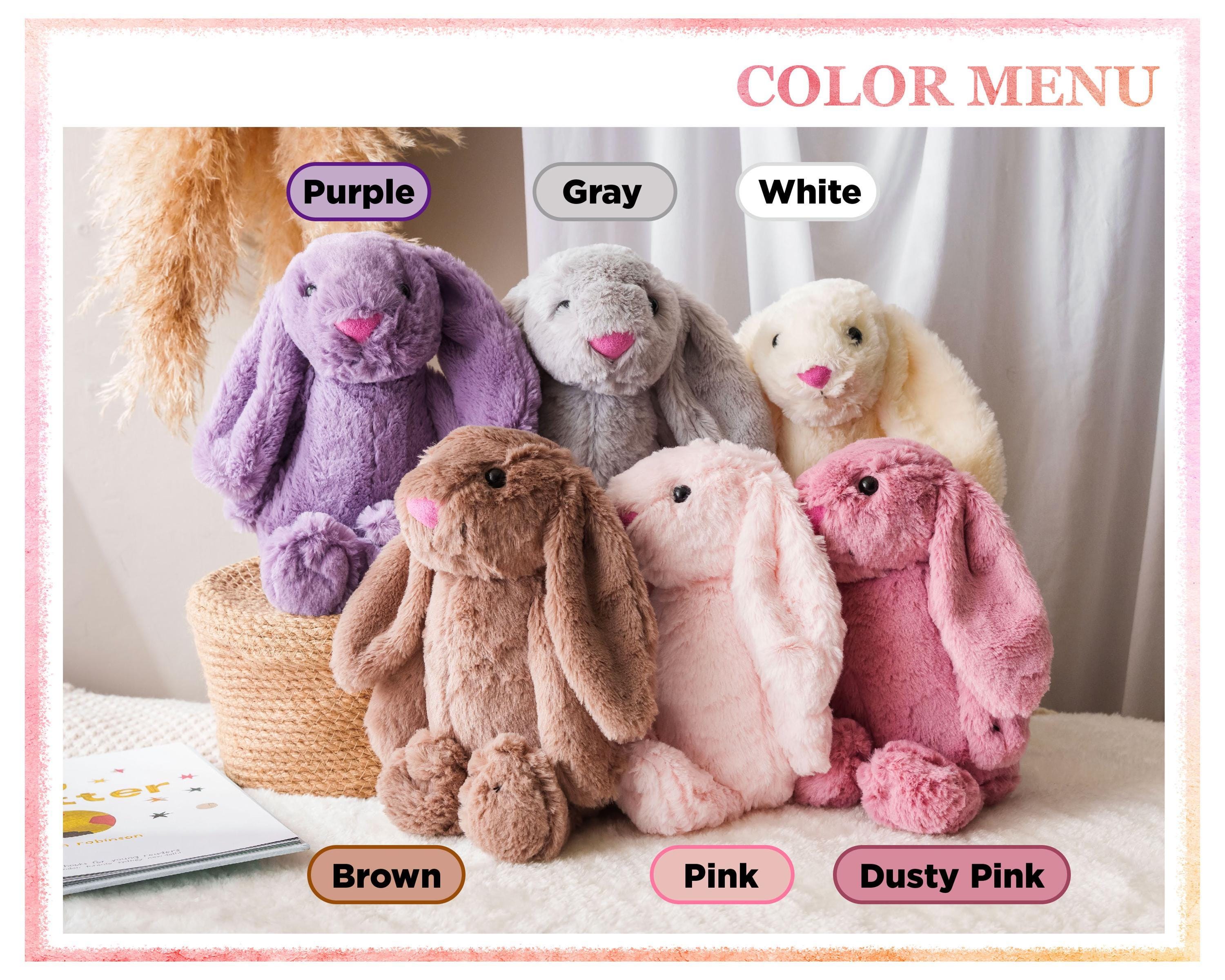 Coniglio Peluche Personalizzato 25 Cm Con Foto E Nome – Regalo Pasqua, Natale, San Valentino