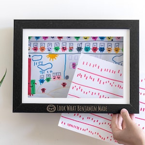 Children Artwork Frame, Kids Gift, Customized Kids Artwork Frame, Kids Artwork Archive, Wall Art Gallery, Kid Painting Storage