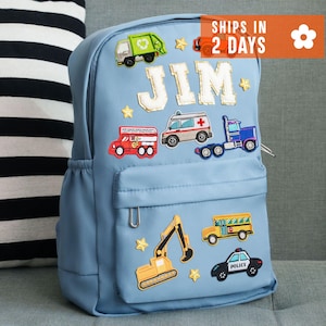 Kids Name Backpack, Gifts for Kids, New Mom Gift, Personalized Patch Backpack, Patch Nylon Bag, Girl and Boy Backpack, DIY Set of 9 Patch