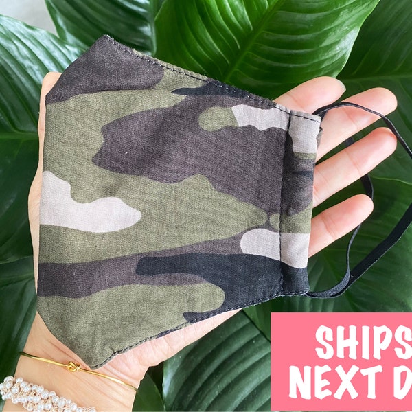 Camo Cotton Filter Pocket 4 Layers USA | Reusable and Washable | Protective Dust Mask | Wholesale Bewellgroup Bewell