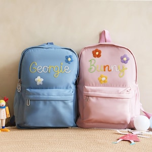 Back to School, Custom Toddler Backpack with Name, Hand Embroidered Bag for Kids, Back to School, Thanksgiving Baby Gift, Baby Shower Gift