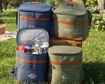 Groomsmen Cooler Backpack, Best Dad Gift, Gift for Him, Personalized Cooler Bag, Groomsmen Gift, Bachelor Party Gift, Best Man Gift [T]