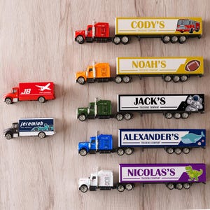 Custom Toy truck, Baby Boy Gift, Personalized Toy Truck, Gift for Toddler, Toy Truck with name, Children Birthday Gift, Baby Gifts