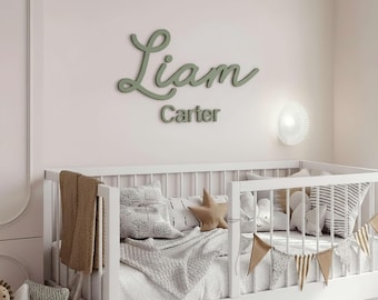 Acrylic Name Sign for Nursery, New Mom Gift, Personalized Kids Room Wall Art, Baby Gift, Modern Acrylic Letters, Baby Shower Decoration
