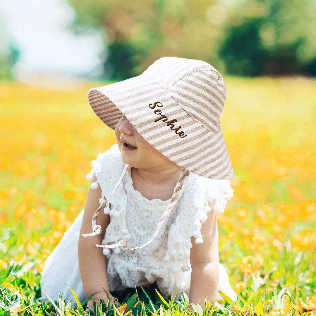 Buy Baby Sun Hat With Name, Back to School, Personalized Baby Sun Hat,  Embroidered Baby Bucket Hat, Baby Shower Gifts, Baby Boy Sun Hat Online in 