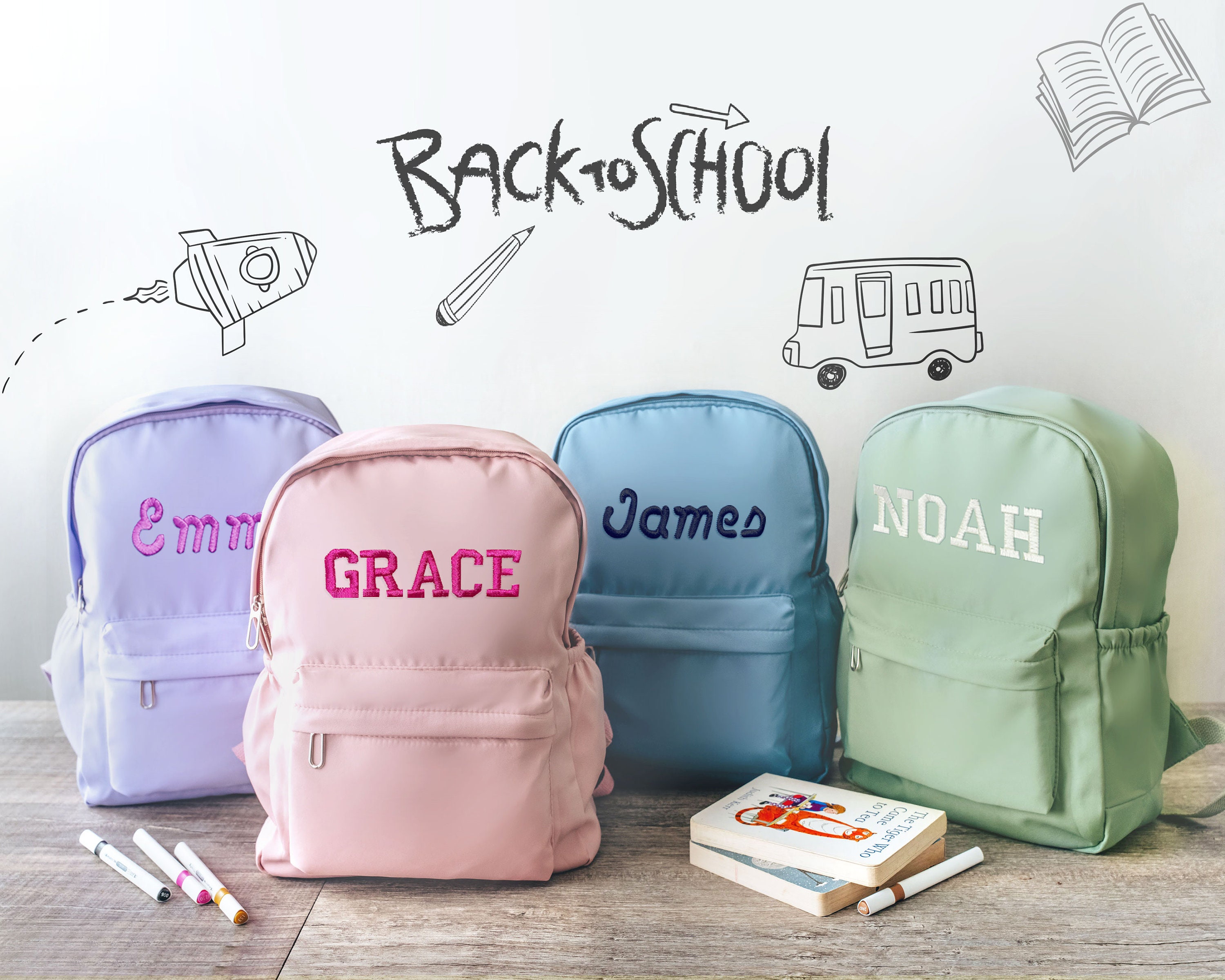 Personalised baby backpacks sale