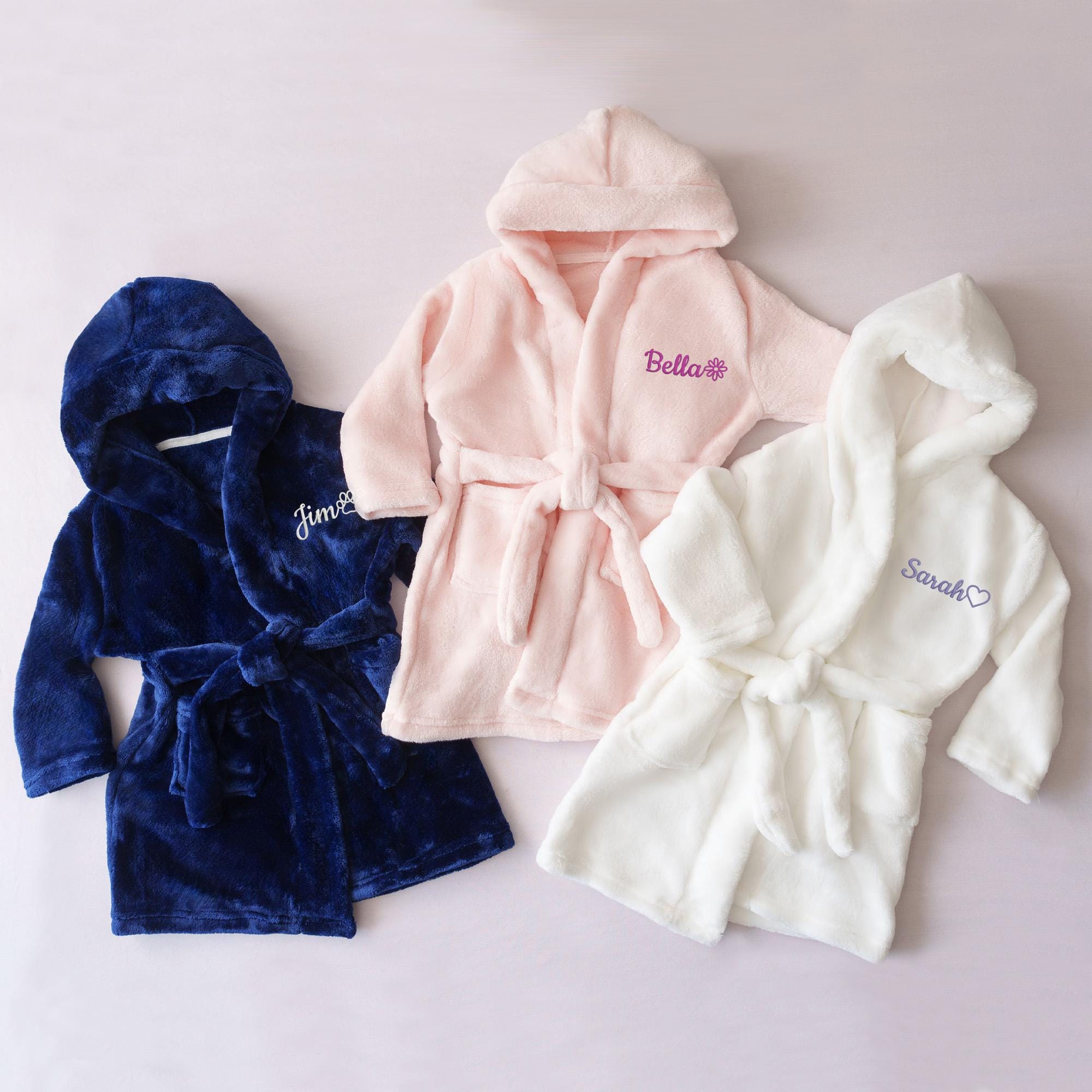 Girls cotton dressing gown outlet