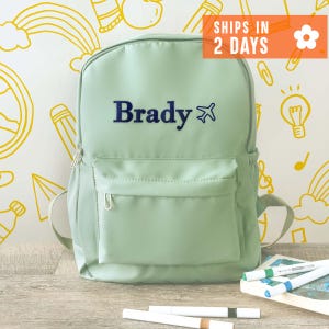 Back to School, Embroidered Toddler Backpack, Custom Kids Backpack, Personalized Children's Backpack, Custom Baby Bag, toddler gifts