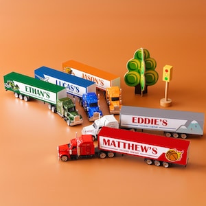 Toy Truck with name, Gift for Kids, Toddler Gift, Baby Gift, Personalized Toy Truck, Gift for Boy, Custom Toy Truck, Montessori Kitchen Toys