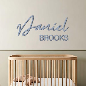 Personalized Kids Room Wall Art, Custom Acrylic Baby Name Sign, Nursery Name Sign, Baby Shower Gift, Acrylic Letters, Room Decor