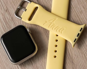 Custom Engraved Silicone Watch Band, Birthday Gifts for Her, Girlfriend Gift for Her, Best Friend Gift, Gift for Women