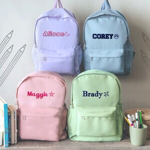 Sac à dos personnalisé pour enfant, rentrée des classes, sac à dos pour tout-petit avec broderie, cadeaux pour tout-petit, sac à dos personnalisé pour bébé, sacs à dos d'école