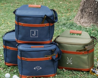 Set of 4, 5, 6, 7 Golf Cooler for Men | Bulk Groomsmen Gifts | Personalized Beer Coolers | Bachelor Party Gifts | Custom Cooler Bag for Men