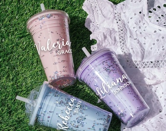 Personalized Flower Girl Tumbler, Wedding Favors, Flower Girl Gifts, Custom Name Cup for Kids, Flower Girl Proposal Gift, New Mom Gift