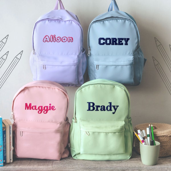 Customized Kids Backpack | Personalized Baby Backpack | Toddler Backpack with Embroidery | Kids Christmas Gift Kids | School Backpacks