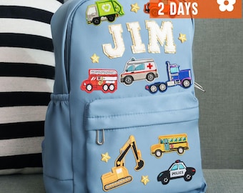 Kids Name Backpack, Gifts for Kids, New Mom Gift, Personalized Patch Backpack, Patch Nylon Bag, Girl and Boy Backpack, DIY Set of 9 Patch