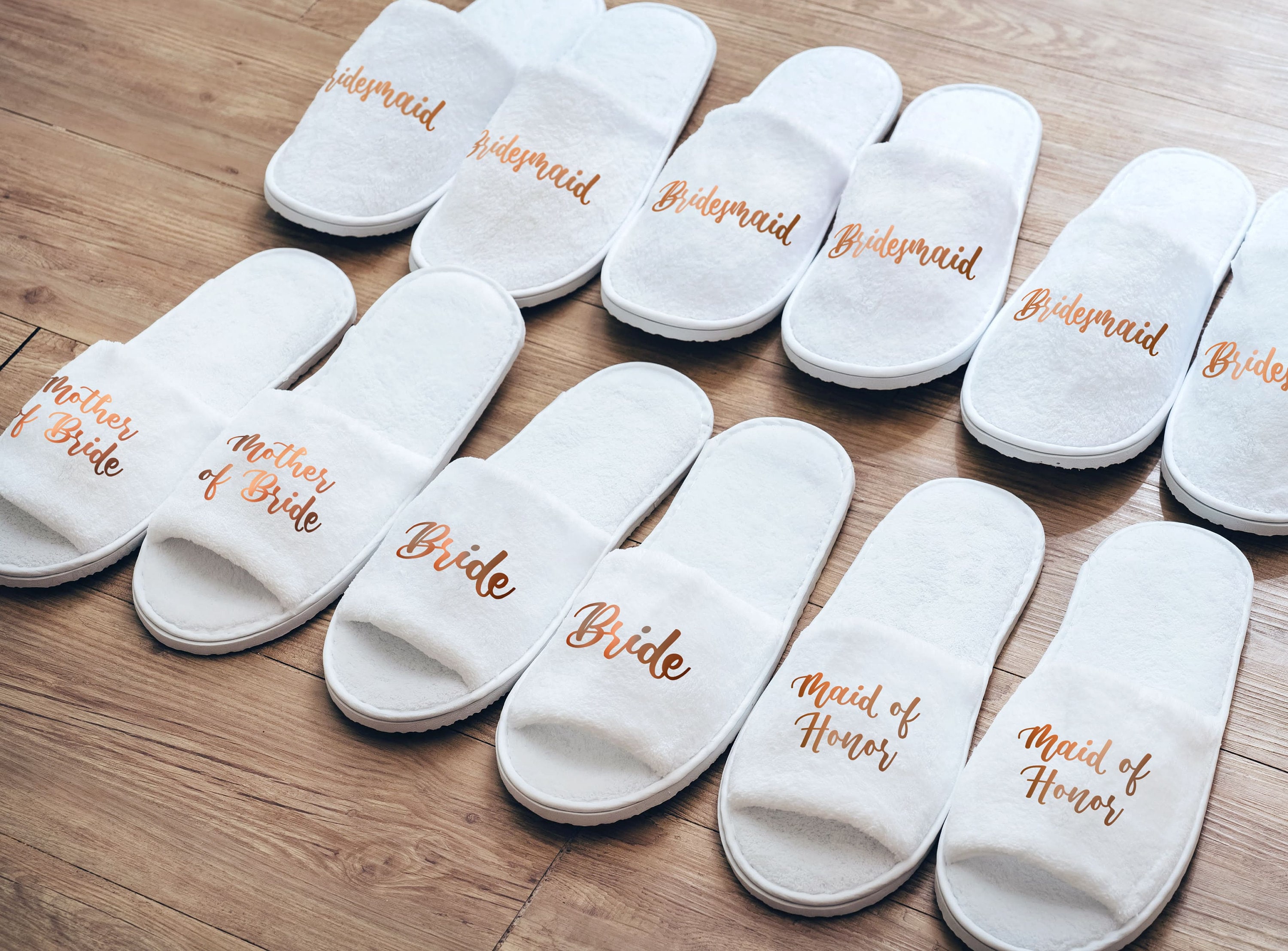 Homgreen Bride Bridesmaids Wedding Slippers Bride to Be Gifts for Bridal  Shower Bachelorette Gifts For Party Engagement,I Do Crew Slippers Comfy  Cozy Open Toe Shoes Women 