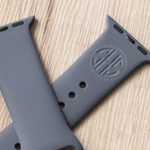 Monogram Silicone Watch Band for Men , Custom Watch Band , Custom Birthday Gifts for Husband , Custom  Present for Son Gift