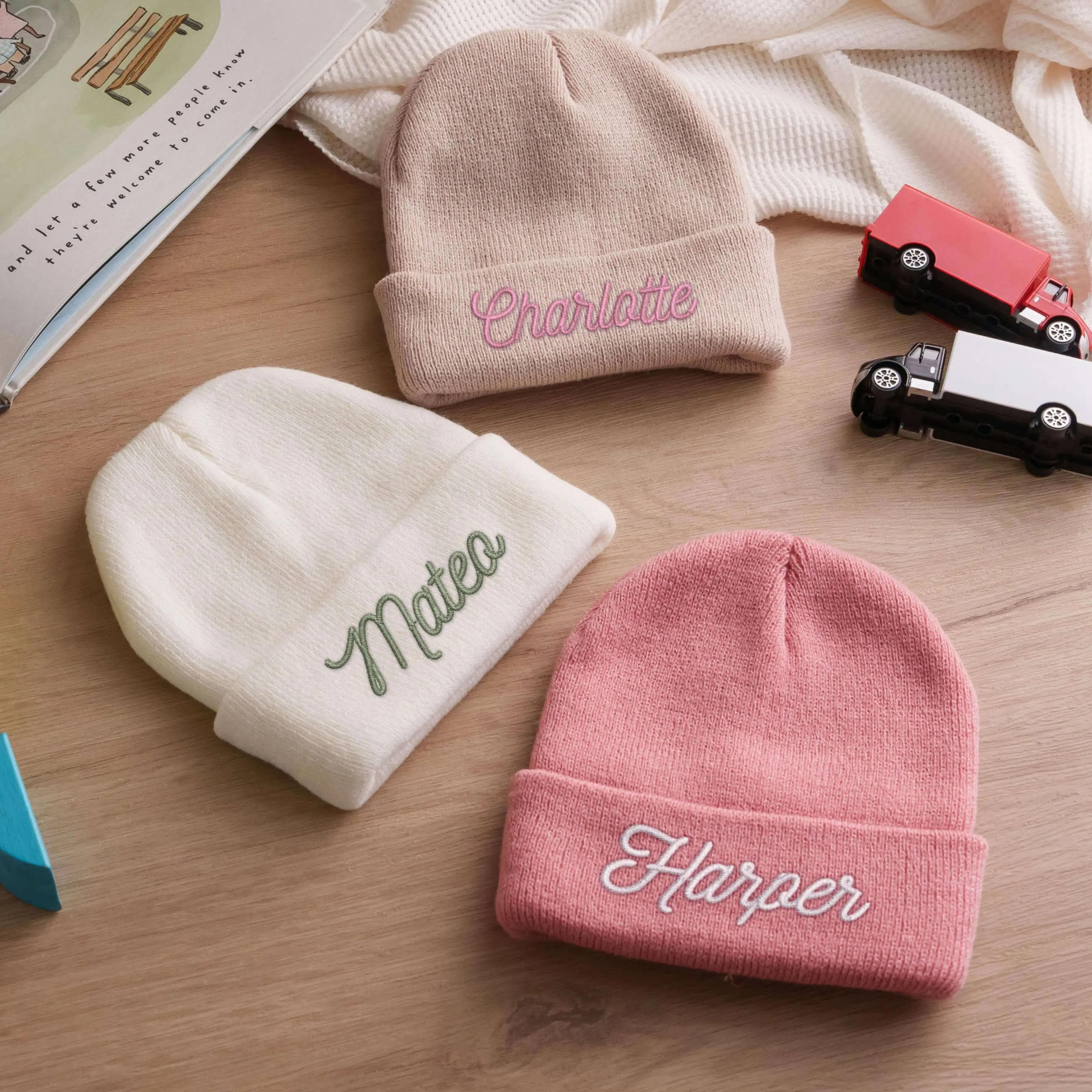 Mom and Baby Beanie - Etsy display picture 1