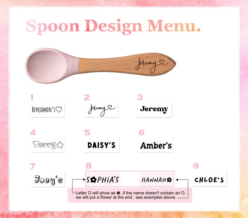 Baby Bamboo Plate with Spoon Toddler Girl Dining Set Custom Name Engraved Kids Plate Children Weaning Set 1st Birthday Gift image 3